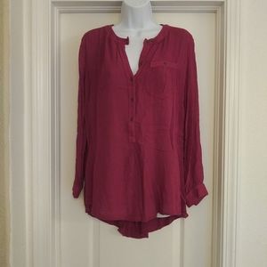 Free People Pink Pullover Tunic Top